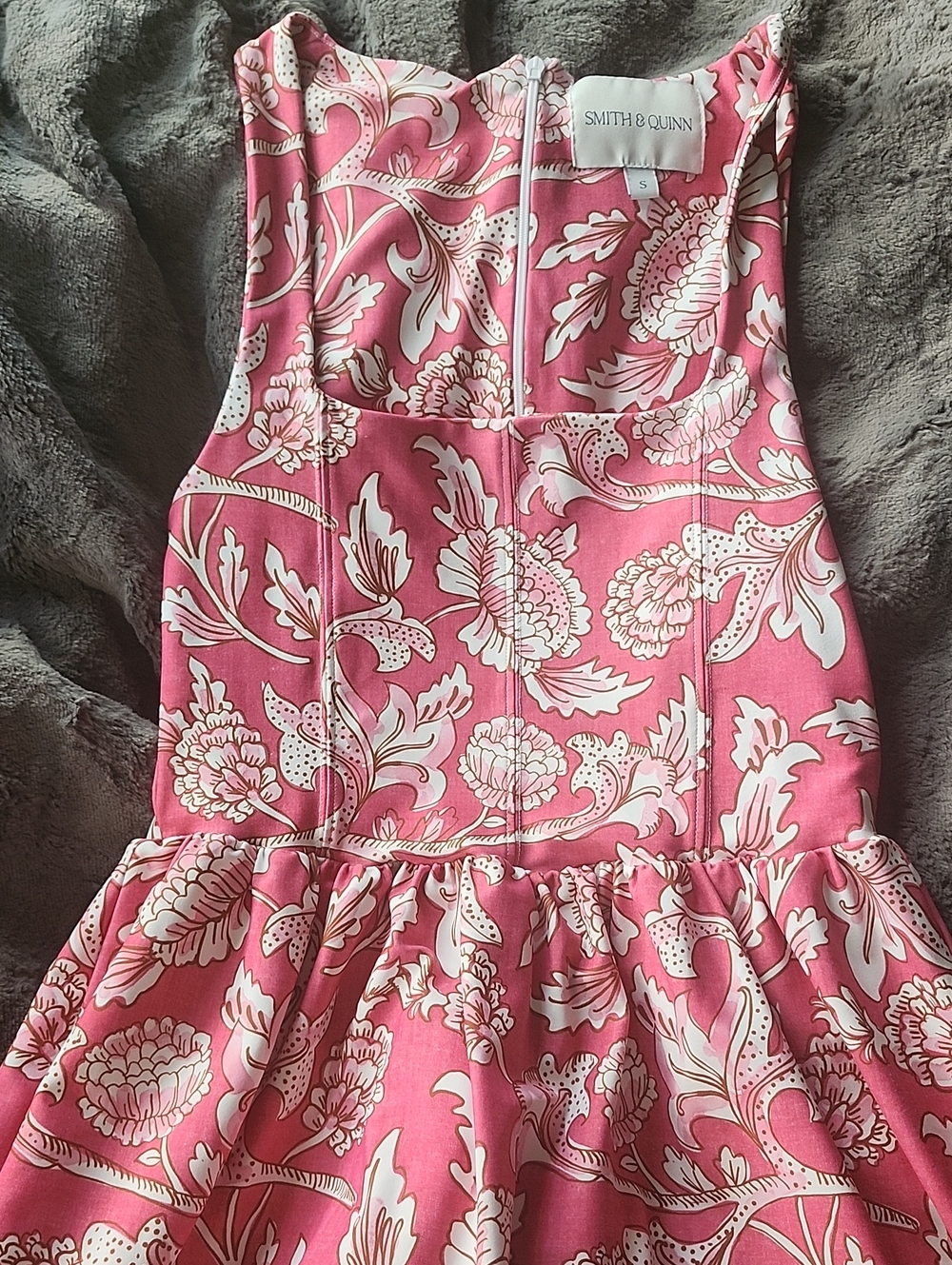 Smith & Quinn Pink Floral Fit-and-Flare Mini Dress